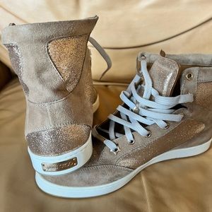 Jimmy Choo sparkle sneakers.                           Size .39.  Like new